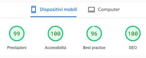Prestazioni eccezionali raggiungibili solo con un sito vetrina statico