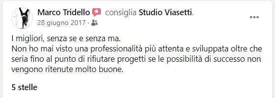 recensioni studio Viasetti - Da Facebook