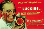 Lo slogan della Lucky Strike negli anni 30